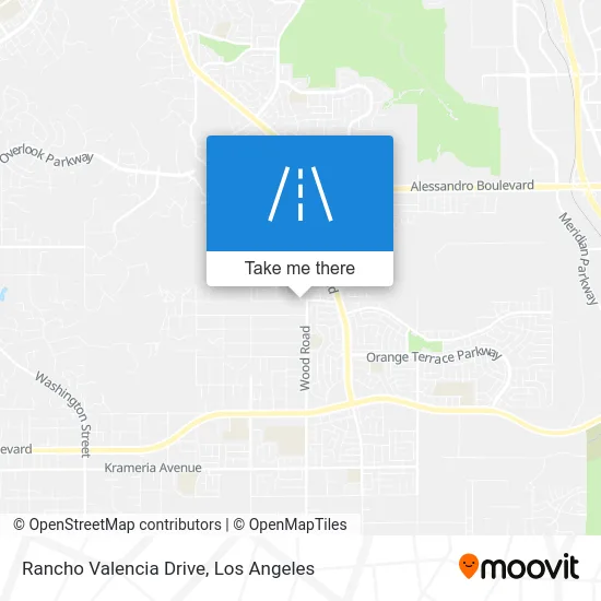 Rancho Valencia Drive map