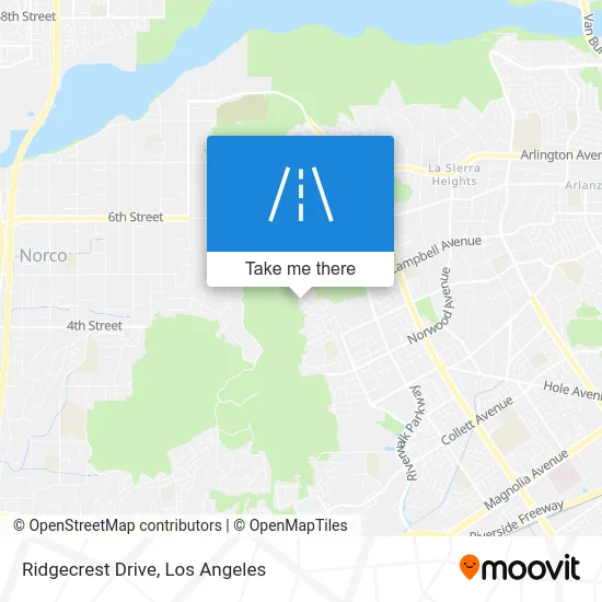 Ridgecrest Drive map