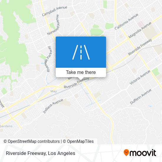 Riverside Freeway map