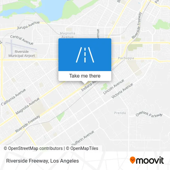 Riverside Freeway map