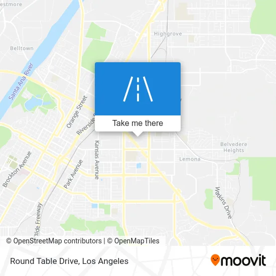 Round Table Drive map