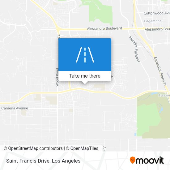 Saint Francis Drive map