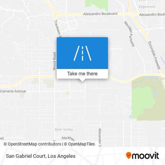 San Gabriel Court map
