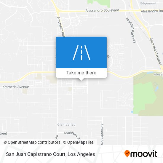 Mapa de San Juan Capistrano Court
