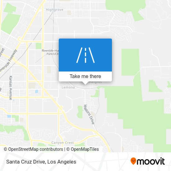 Santa Cruz Drive map