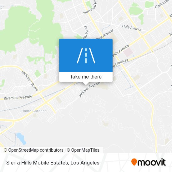 Mapa de Sierra Hills Mobile Estates