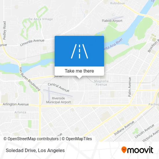 Soledad Drive map
