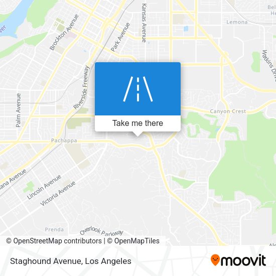 Staghound Avenue map