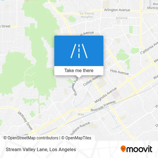 Stream Valley Lane map