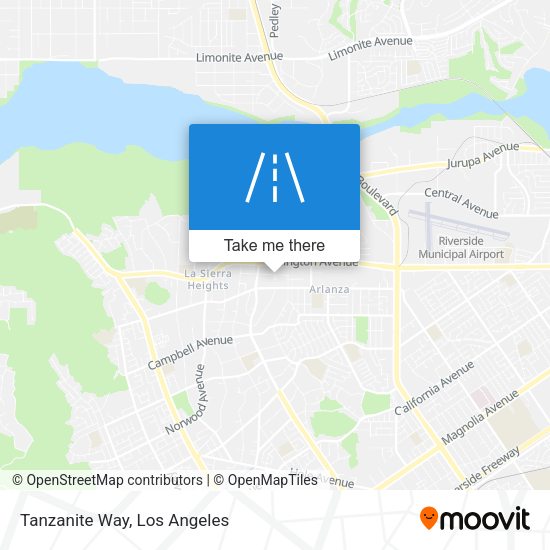 Mapa de Tanzanite Way
