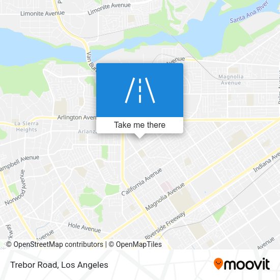 Mapa de Trebor Road