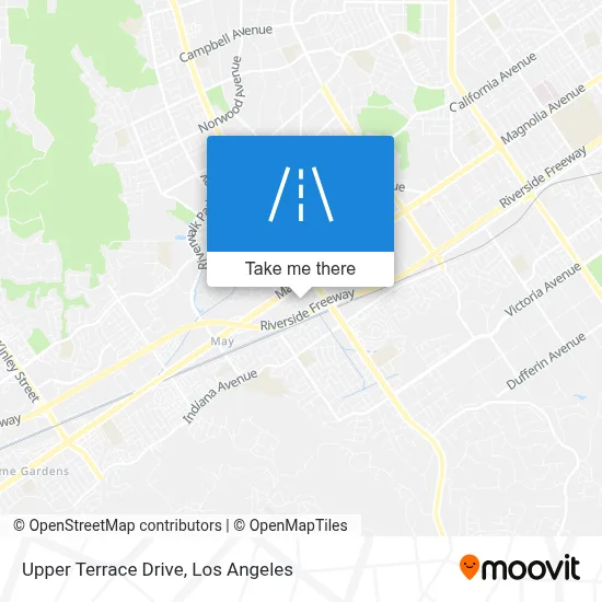 Upper Terrace Drive map