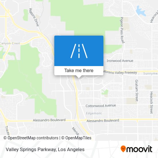 Valley Springs Parkway map