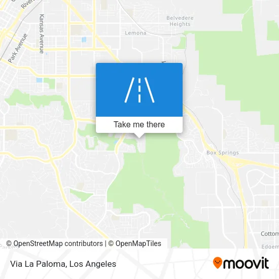 Via La Paloma map