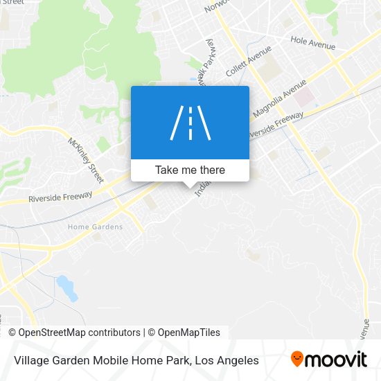 Village Garden Mobile Home Park map