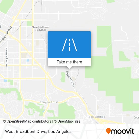 Mapa de West Broadbent Drive