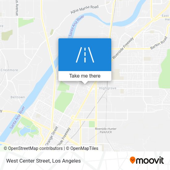 West Center Street map