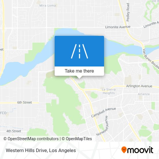 Mapa de Western Hills Drive