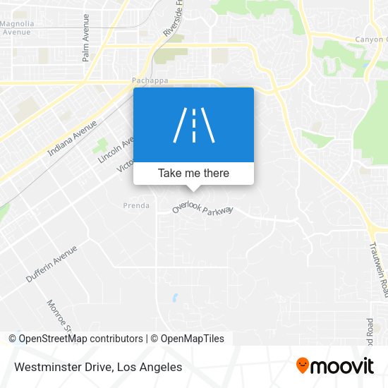 Westminster Drive map