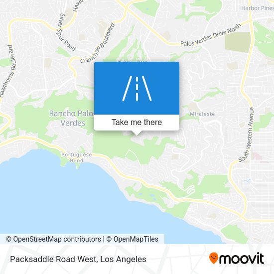 Packsaddle Road West map