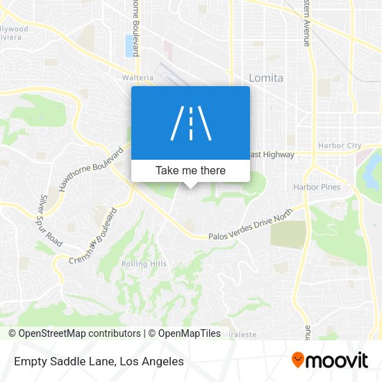 Empty Saddle Lane map