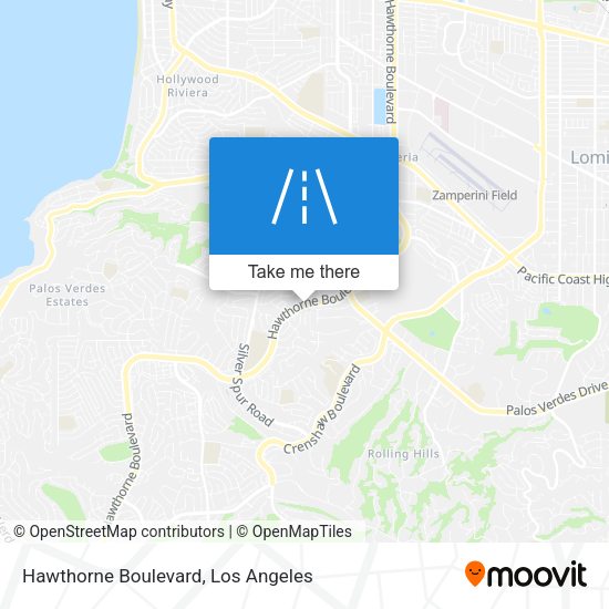 Hawthorne Boulevard map