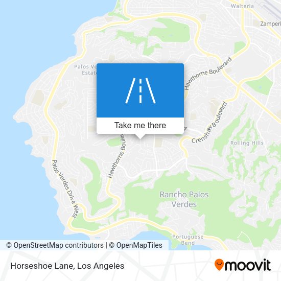 Mapa de Horseshoe Lane