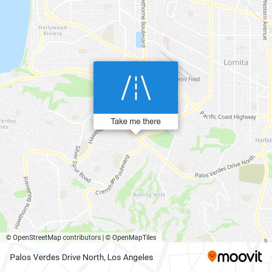 Palos Verdes Drive North map