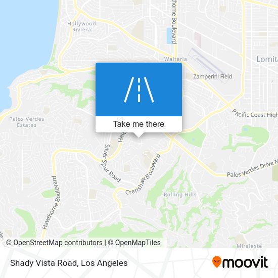 Shady Vista Road map
