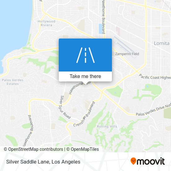 Silver Saddle Lane map