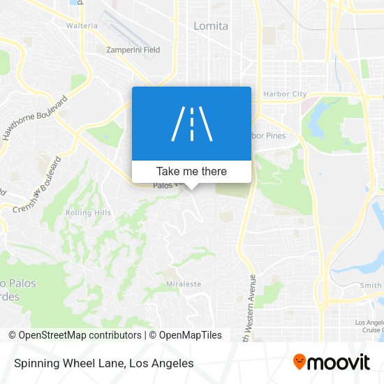 Spinning Wheel Lane map