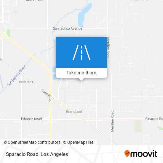 Mapa de Sparacio Road