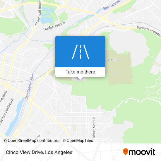 Mapa de Cinco View Drive