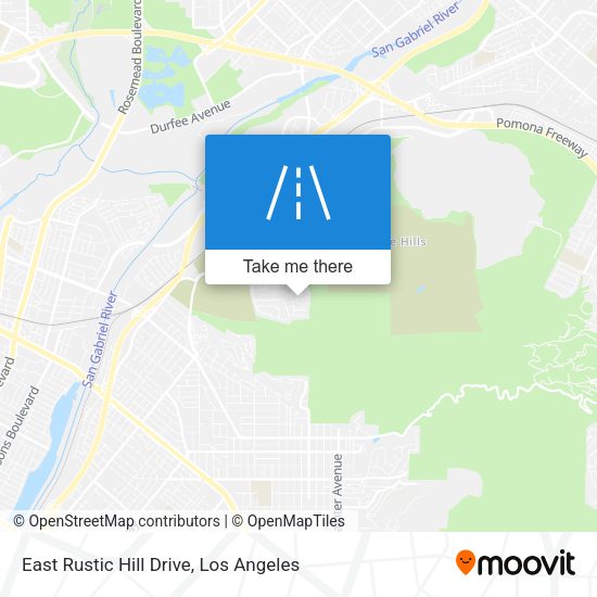Mapa de East Rustic Hill Drive