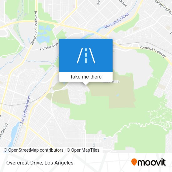 Mapa de Overcrest Drive