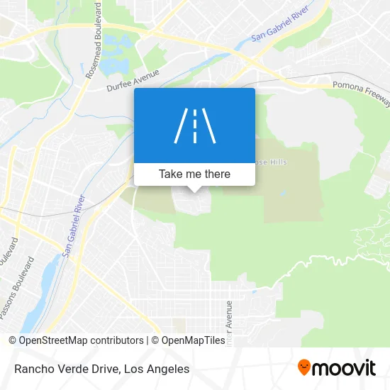 Rancho Verde Drive map