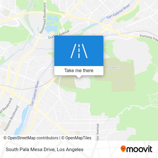 South Pala Mesa Drive map
