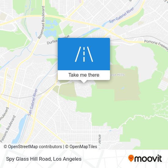 Spy Glass Hill Road map