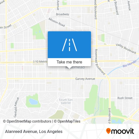 Mapa de Alanreed Avenue