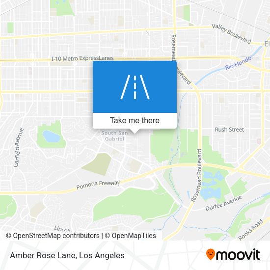 Mapa de Amber Rose Lane