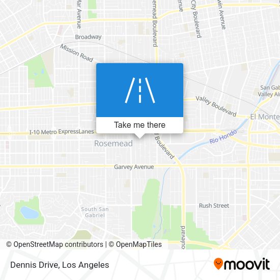 Mapa de Dennis Drive