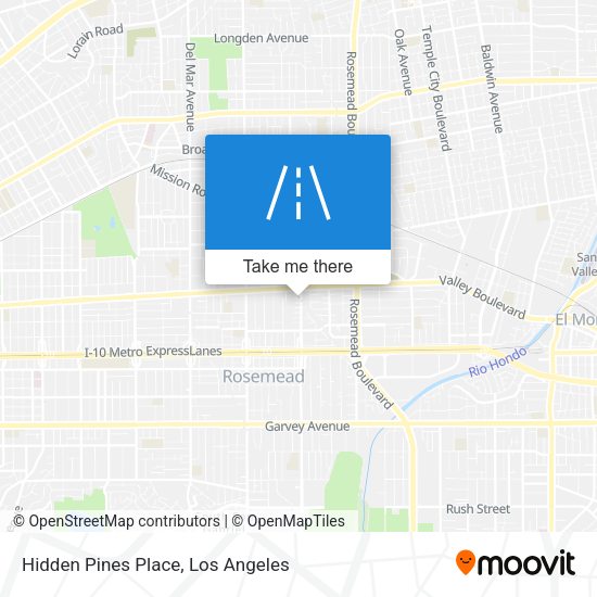 Mapa de Hidden Pines Place