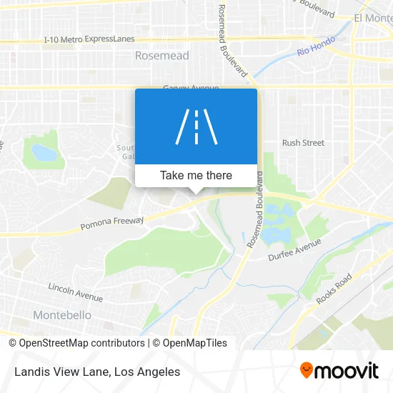 Landis View Lane map