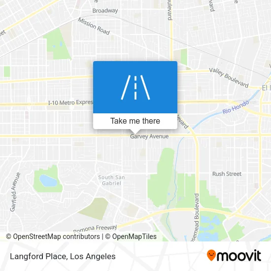 Langford Place map