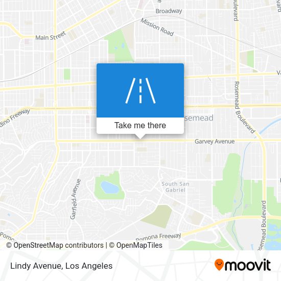 Mapa de Lindy Avenue