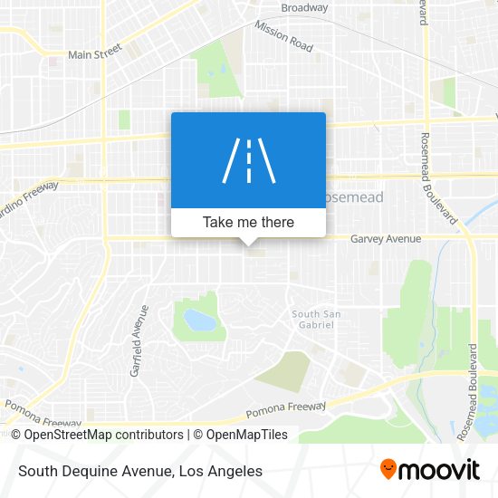 South Dequine Avenue map