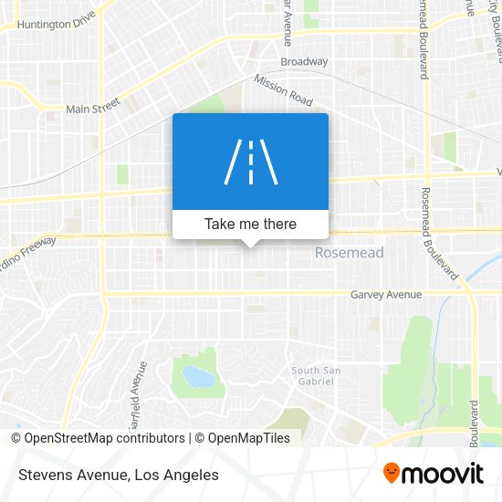 Mapa de Stevens Avenue