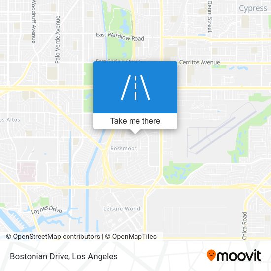 Bostonian Drive map