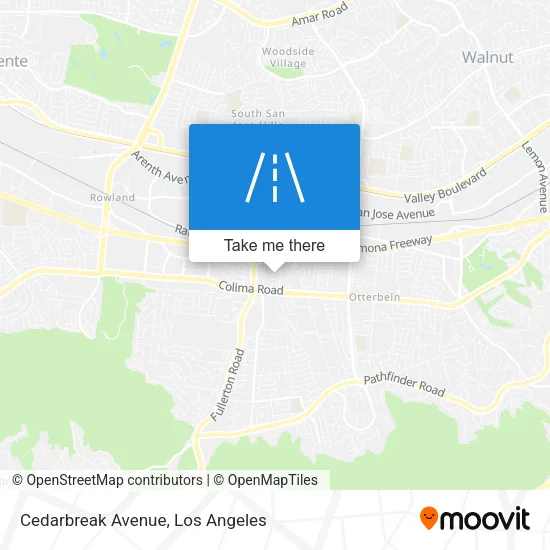 Cedarbreak Avenue map