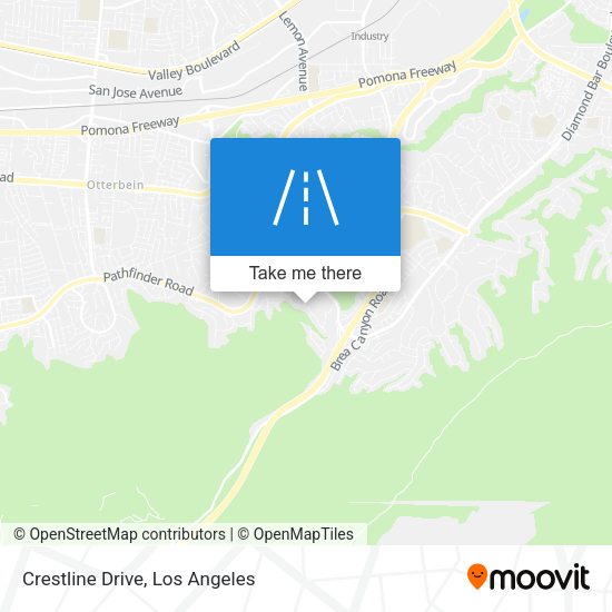 Mapa de Crestline Drive